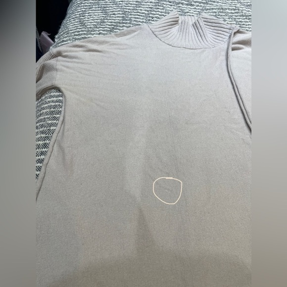 CHALET ET CECI | Mockneck sweater with a front cross-over slit - Picture 11 of 12